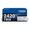 Brother Toner Originale Brother TN-2420 TWIN NERO Conf. 2 Pezzi