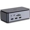 Lindy 43372 replicatore di porte e docking station per laptop USB4 Antracite (DS