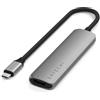 Satechi ST-P4SM hub di interfaccia USB tipo-C 10000 Mbit/s Grigio (Satechi 4-in-