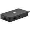 Microsoft USB-C Travel Hub Black adattatore grafico USB Nero (MICROSOFT USB-C TR