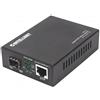 Intellinet 508216 convertitore multimediale di rete 1000 Mbit/s Nero (Gigabit Po