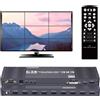 Video Wall Controller 3X3, TV Wall Processor, 4K@30Hz HDMI Multi-Screen Splicing