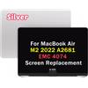 ΑPPLE Apple A2681 MacBook Air 13 M2 2022 LCD Retina Display Completa Schermo EMC 4074