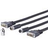 Vivolink PRODVICW20 cavo DVI 20 m DVI-D Nero (PRO DVI-D CROSS WALL CABLE - . - W