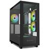 Sharkoon REBEL C60 BLACK RGB 4044951040032 SHARKOON CASE REBEL C60 RGB BLACK ATX 2x U3, 1