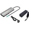 i-tec Metal USB-C Nano 2x Display Docking Station with PD 100 W + Charger 100W (