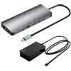 i-tec Metal USB-C Nano 3x Display Dock, 2x HDMI 1x USB-C video with Power Delive