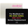 ΑPPLE Apple A2681 MacBook Air 13 M2 2022 LCD Retina Display Completa Schermo EMC 4074