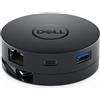 DELL DA300 Cablato USB 3.2 Gen 2 [3.1 Gen 2] Type-C Nero (Mobile Adapter DA300 -