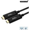 Microconnect USB3.1CC20OP cavo USB 20 m USB C Nero (Premium Optic USB-C, 20m - S