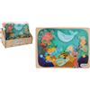 J.A.D.E - Pacco di 8 Puzzle a Forma di Animali Marini - Prima età - Gioco Educativo - Prime Riflessioni - 052482PA - 6 Pezzi - Multicolore - Legno FSC - Design Francese - Jade - da 18 Mesi
