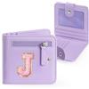 YOOLIFE Portafoglio per bambini, regalo per ragazze, 3, 4, 5, 6, 7, 8, 9, 10 anni, Lilla, J, Moderno