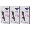 Calza Sauber Donna Qskin 140DEN a Righe Biscotto Nero Taglia L/Xl 3x1 St