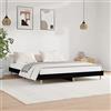 YUOTYRKTEJRSG Letto Matrimoniale Contenitore, King Size 200x200, Nero, Legno Multistrato, Adatto per Camera da Letto, Soggiorno, Balcone