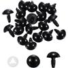 PATIKIL 40Pz Occhi Sicurezza 16mm Occhi Sicurezza Rondelle per Animali Nero | Occhi Plastica Artigianato, Pellicola Protettiva, Peluche Giocattoli Uncinetto Bambole, Fai da Te