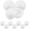 Levemolo 6 semisfere Bianche in polistirolo, 10 cm, per dipingere, Fai da Te e Decorare, per Matrimoni, Natale, San Valentino, Baby Shower