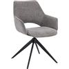 Bizzotto Sedia con braccioli vivian grigio