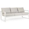 Bizzotto Divano 3 posti con cuscini merrigan bianco yk11