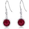 Philip Jones Orecchini Pendenti in Cristallo Rosso Creati con Cristalli Zircondia®