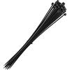 intervisio Fascette Plastica per Cablaggio Lunghe 775 mm x 9 mm, Fermacavo Grandi Nere Elettricista 775mm Nylon Cavi Stringicavo, Nero, 30 Pezzi