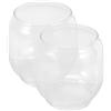 Abaodam Copertura in Vetro per Lampada a Cherosene, 2 Pezzi Vintage | Ricambio Cilindrico Trasparente, Foro 4, 3cm e 4, 6cm, per Lampade a Olio e Lanterne da Interno
