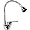 MOKEKA Rubinetto Miscelatore Cucina Miscelatore Monocomando per Lavello Cucina Girevole a 360 ° Rubinetto Lavello Cucina con Regolazione Caldo e Freddo Cromato