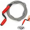 Youery Kit Molla Sturatubi 5 m x 7 mm con Manovella, Flessibile per Tubi | Rimuove Capelli e Ostruzioni Ostinate - per WC, Doccia e Lavello