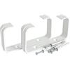 La Ventilazione STV2126B Nr. 2 Staffe Fermatubo con Viti e Tasselli per Tubo Rettangolare, 120x60 mm