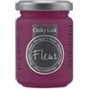 FLEUR DESIGNER'S PAINT | Pittura ad Acqua, Effetto Gesso Naturale, Extra Opaca, Fleur Chalky F28, Colore Primary Magenta, Made in Italy, Formato da 130 ml