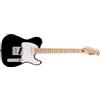 Fender Squier by Fender Sonic Telecaster Chitarra Elettrica Nera | Chitarra elettrica per principianti e adulti, manico facile da suonare, include lezioni virtuali gratuite