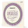 D'Addario Corde per Ukulele Black Nylon Concert EJ53C, Set 4 Corde