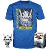 Funko My Hero Academia, t-shirt a maniche corte con il personaggio Tenya Iida (Ingenium), colore blu, taglia XL, per bambini, colore blu, taglia XL