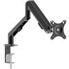 HomeShopXL Braccio per monitor LCD - supporto da tavolo telescopico - braccio regolabile per monitor fino a 30 pollici - max. 9 kg - VESA 75x75/100x100 - nero [39683]
