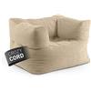 DS Produkte Poltrona sacco Lumaland, 96x72x70 cm, beige, modulare, rivestimento in corda