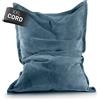 DS Produkte Pouf LUMALAND Classic XXL Cord 380 L - 140 x 180 cm - con rivestimento lavabile