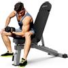 JOROTO Panca pesi JOROTO Premium | Pratica panca fitness, adatta come panca inclinata e panca piana Panca per distensioni su panca per l'allenamento di tutto il corpo | MD80, pieghevole, piana, regolabile, addominali