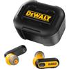DeWalt Auricolari wireless DEWALT, robusti e di alta qualità - cuffie Bluetooth con custodia di ricarica USB-C, autonomia di 37 ore, facile configurazione per iPhone, ideali per cantieri e attività all'aperto, edizione nera - colore nero