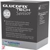 A.MENARINI DIAGNOSTICS STRISCE MISURAZIONE GLICEMIA GLUCOFIX TECH SENSOR 50 PEZZI