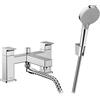 hansgrohe Vernis Shape Rubinetteria 2 fori bordo vasca con deviatore e doccetta Vernis Blend Vario, cromo, 71462000