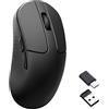 Keychron M3 Mini Mouse Gaming, 12000 DPI / 300 IPS, PixArt 3311, Nero