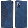 KOUYI compatibile con Motorola Moto G Play 4G 2024 Custodia per telefono, slot per schede flip in pelle sintetica PU, cavalletto con chiusura magnetica, custodie antiurto (Blu)