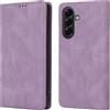 Vaitasy Business Custodia per Samsung Galaxy A56 - Viola | Forte Funzione Magnetica Cover con Slot per Carte Elegante Monocolore Design per Ufficio e Viaggio