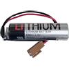 MUKUZI Batteria compatibile con ER6V/3.6V M70 M60 System ER6VC119A ER6V119B Logic Controller programmabile con spina marrone