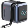 Verbatim Mini caricabatterie GaN da 70 W con display e cavo USB-C | Gan Charger - Caricatore rapido con USB-A, USB-C, EU, UK, spina USA per Apple MacBook, iPad, iPhone 15 - iPhone 17, Samsung