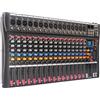Yamnweo GX16 Professional 16 canali Bluetooth Audio Mixing Console - Studio e Live Performance Audio Mixer con effetti speciali, USB, MP3, alimentazione 48V, per bar DJ, feste, produzione musicale