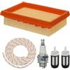 ZAMDOE Kit di Messa a Punto del Filtro dell'Aria BR340 per Stihl BR320 BR380 BR400 BR420 SR430 SR420 Parti per soffiatore per Foglie a Zaino 4203 141 0301 Kit Candela di accensione per soffiatore