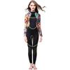 YGMNQAL Muta da donna in neoprene 3 mm con cuciture colorate ad alta elasticità | Muta in neoprene ad alta elasticità cuciture colorate muta da surf attrezzatura medusa abbigliamento a maniche lunghe