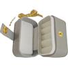 MGFDSX portagioie da Viaggio, Collana con Anello in Pelle Semplice da Viaggio Mini Portatile 10 Pezzi(Gray)