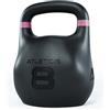 ATLETICA HRX - Kettlebell ottagonale, 8 kg, rosa | Ideale per Farmer's Carry, nessun colpo sulla coscia, codice colore secondo lo standard internazionale