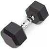 DONATIF Coppia Manubri Esagonali Gommati 10 kg Pesi Palestra Ghisa [2 Pz]